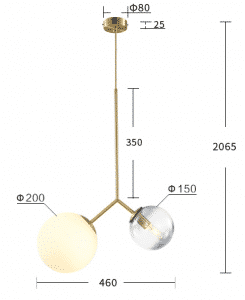 DUO Dual Ball Pendant Light